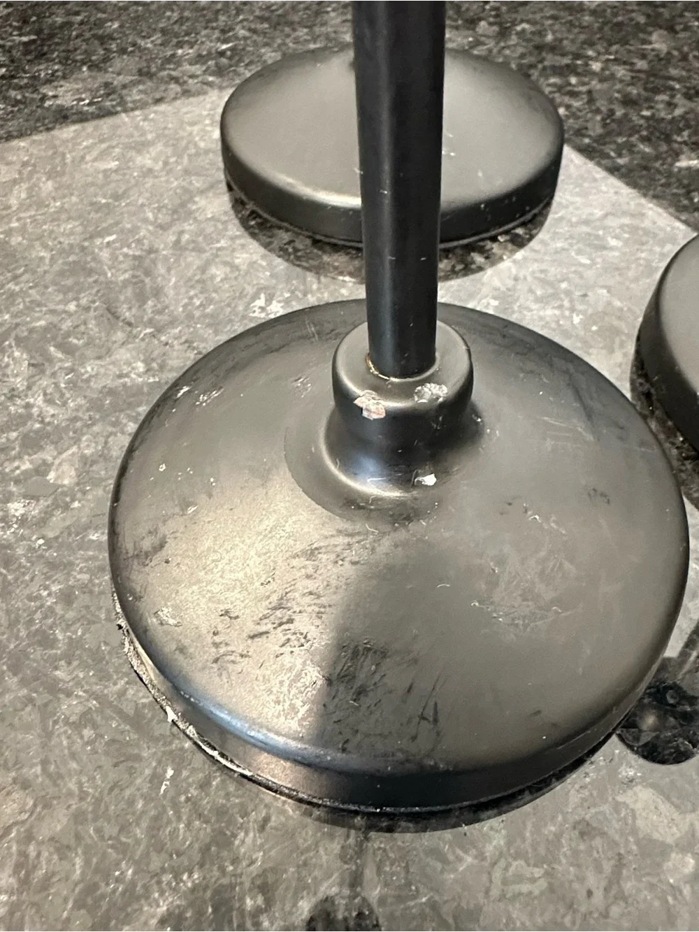 Black Metal Taper Candle Holders - Set of 3